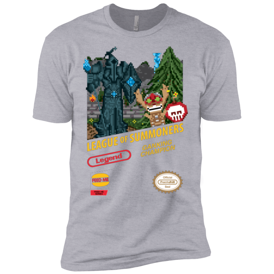 T-Shirts Heather Grey / X-Small League of Summoners Men's Premium T-Shirt