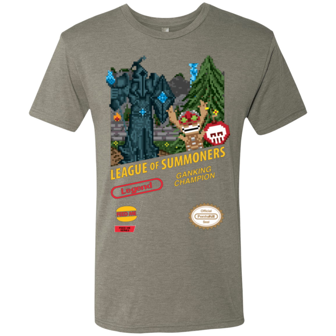 T-Shirts Venetian Grey / Small League of Summoners Men's Triblend T-Shirt