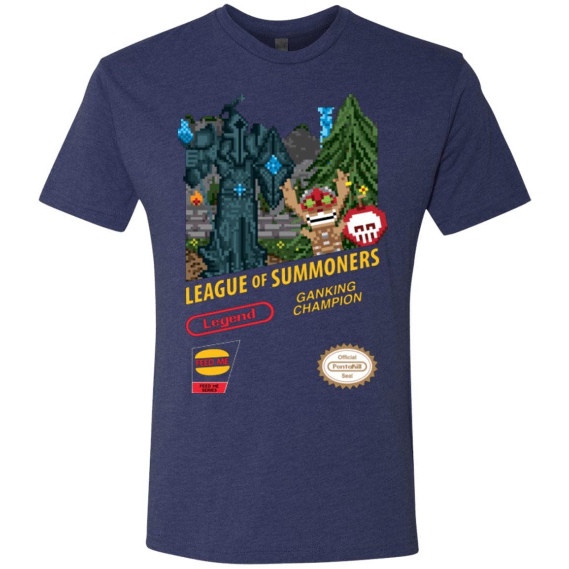 T-Shirts Vintage Navy / Small League of Summoners Men's Triblend T-Shirt