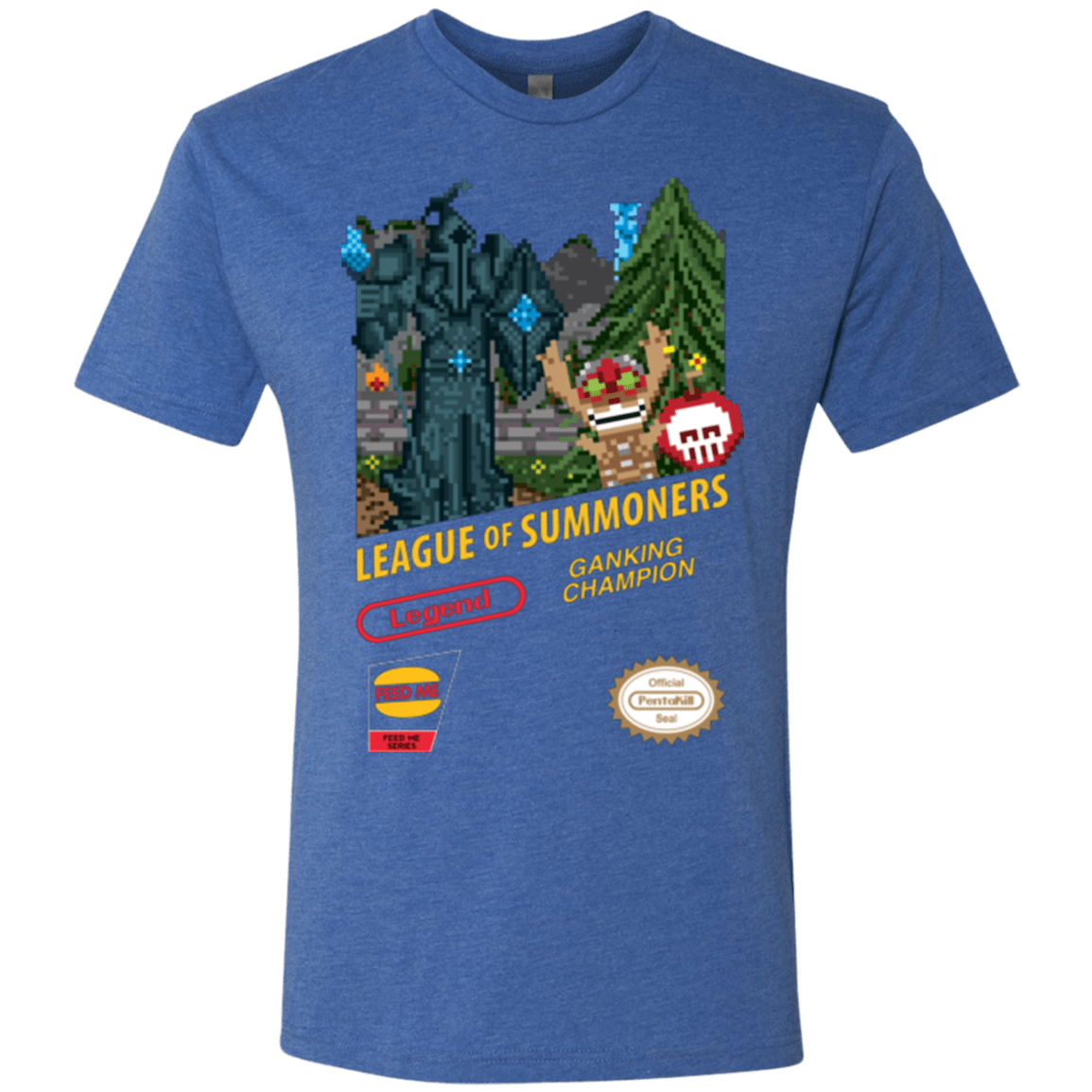 T-Shirts Vintage Royal / Small League of Summoners Men's Triblend T-Shirt