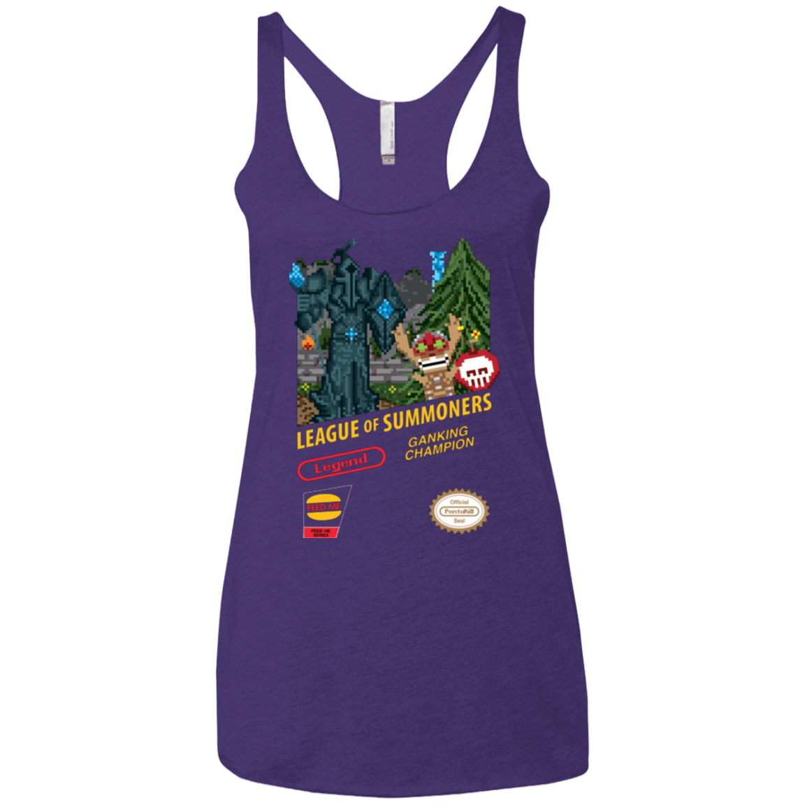 T-Shirts Purple / X-Small League of Summoners Women's Triblend Racerback Tank