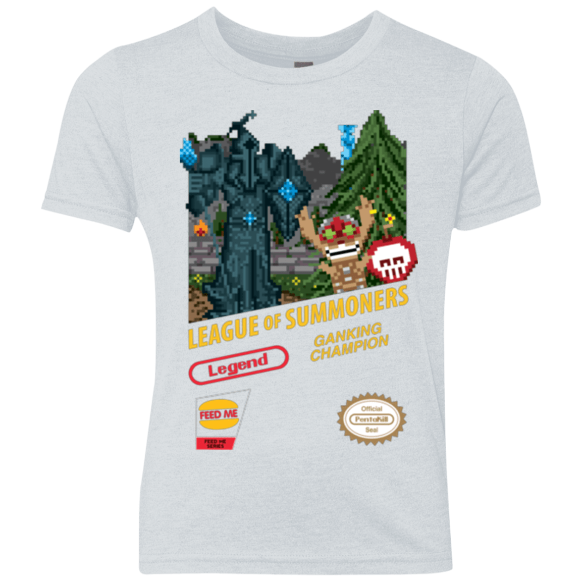 T-Shirts Heather White / YXS League of Summoners Youth Triblend T-Shirt