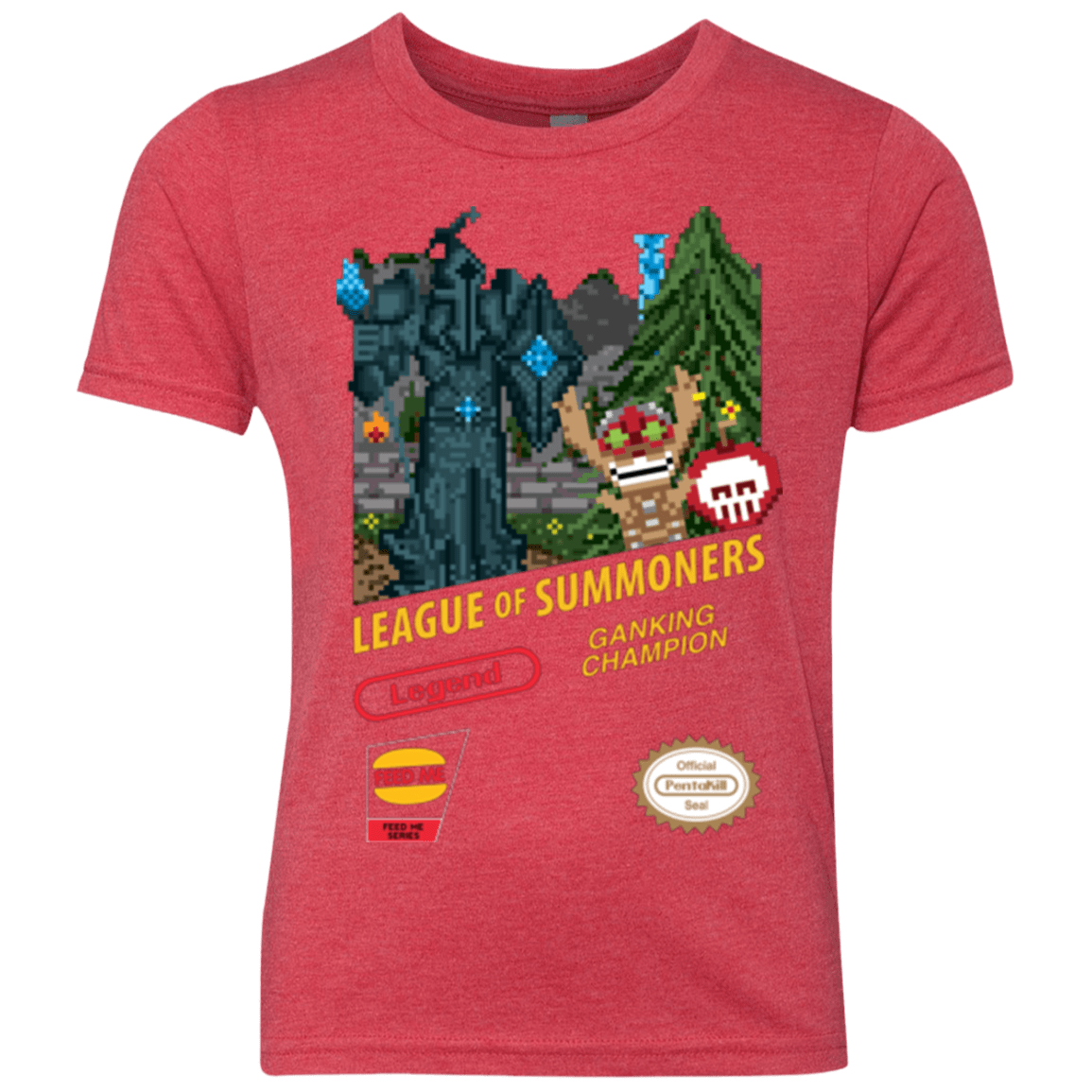 T-Shirts Vintage Red / YXS League of Summoners Youth Triblend T-Shirt