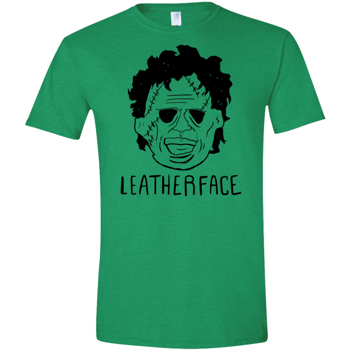 T-Shirts Heather Irish Green / S Leatherface Men's Semi-Fitted Softstyle