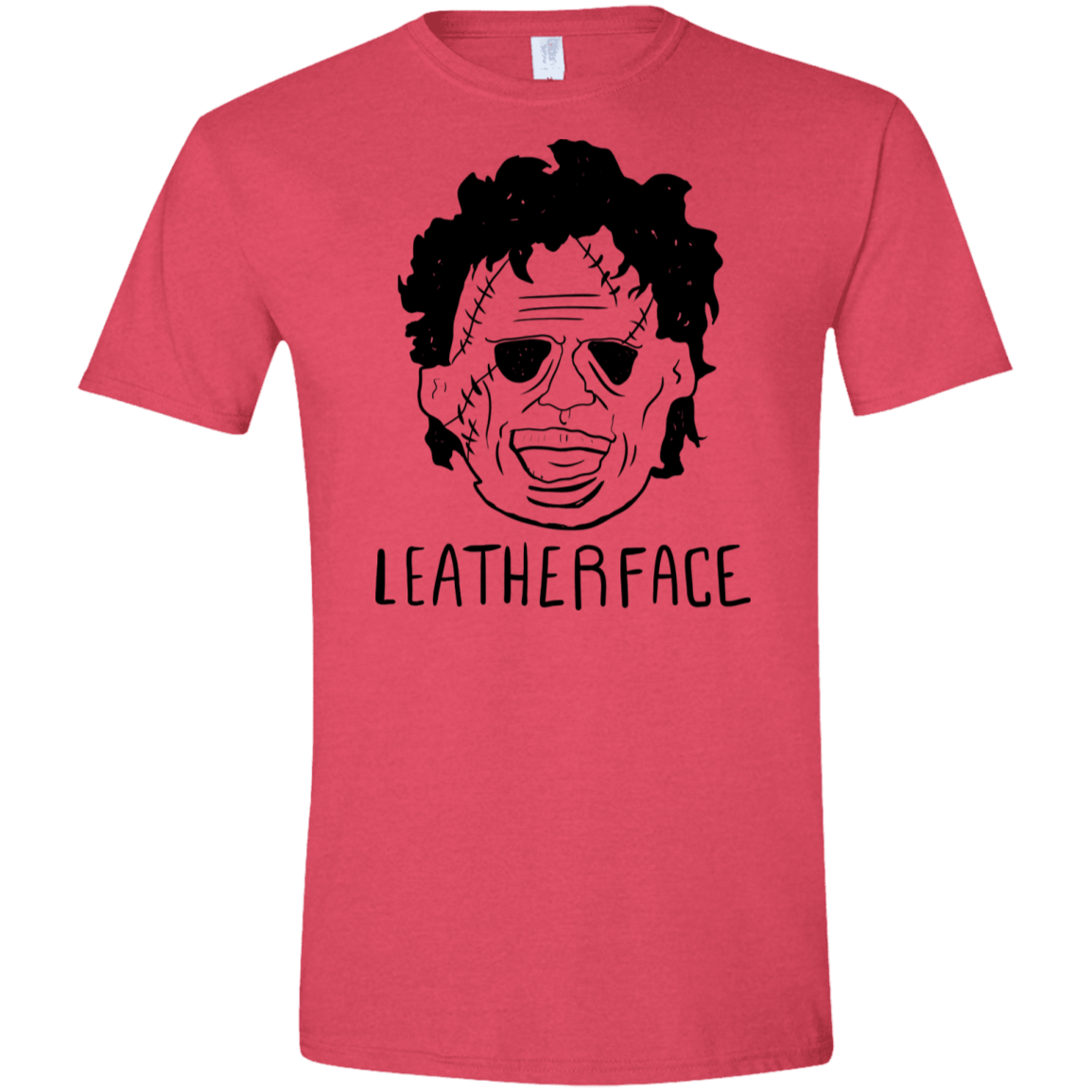 T-Shirts Heather Red / S Leatherface Men's Semi-Fitted Softstyle