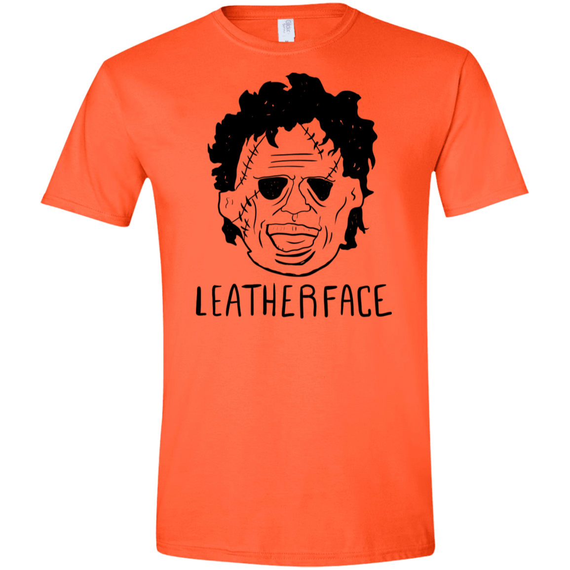 T-Shirts Orange / S Leatherface Men's Semi-Fitted Softstyle