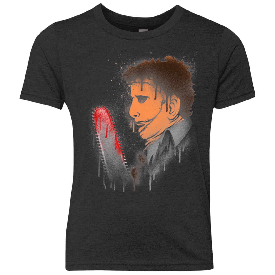 T-Shirts Vintage Black / YXS Leatherface Youth Triblend T-Shirt