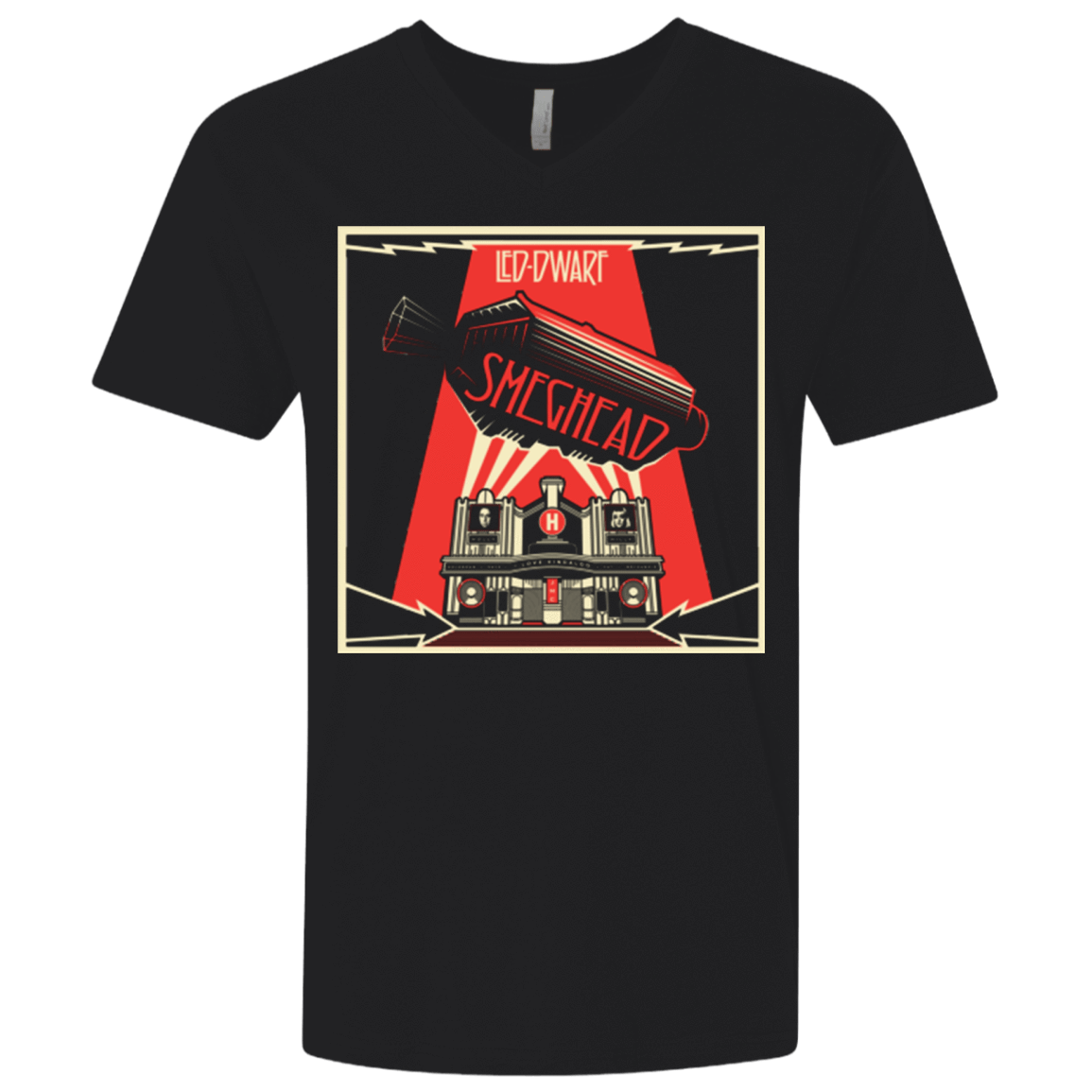T-Shirts Black / X-Small Led Dwarf Men's Premium V-Neck