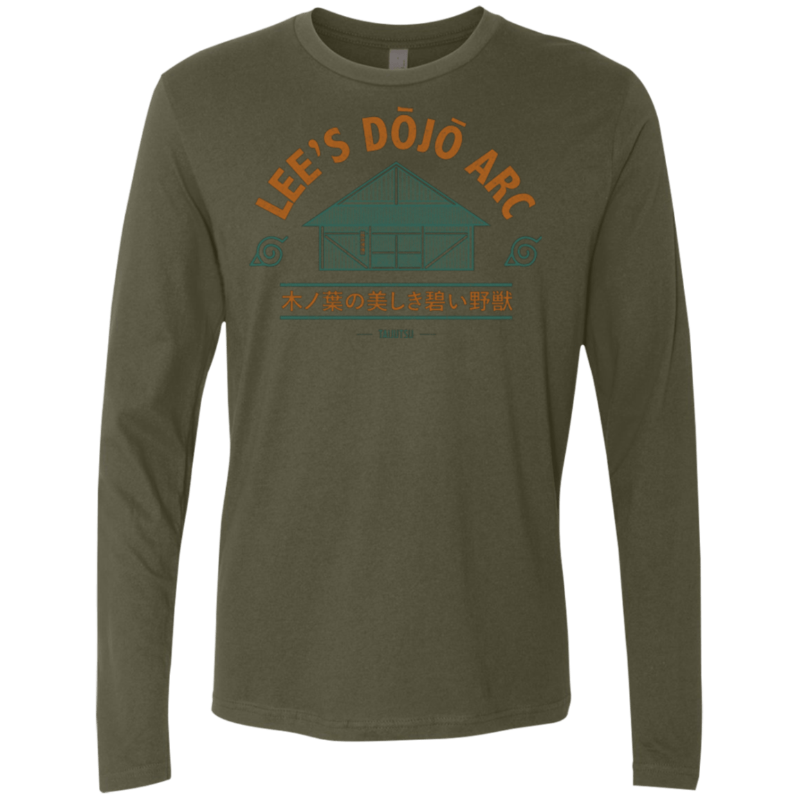 T-Shirts Military Green / Small Lee's Dojo Men's Premium Long Sleeve