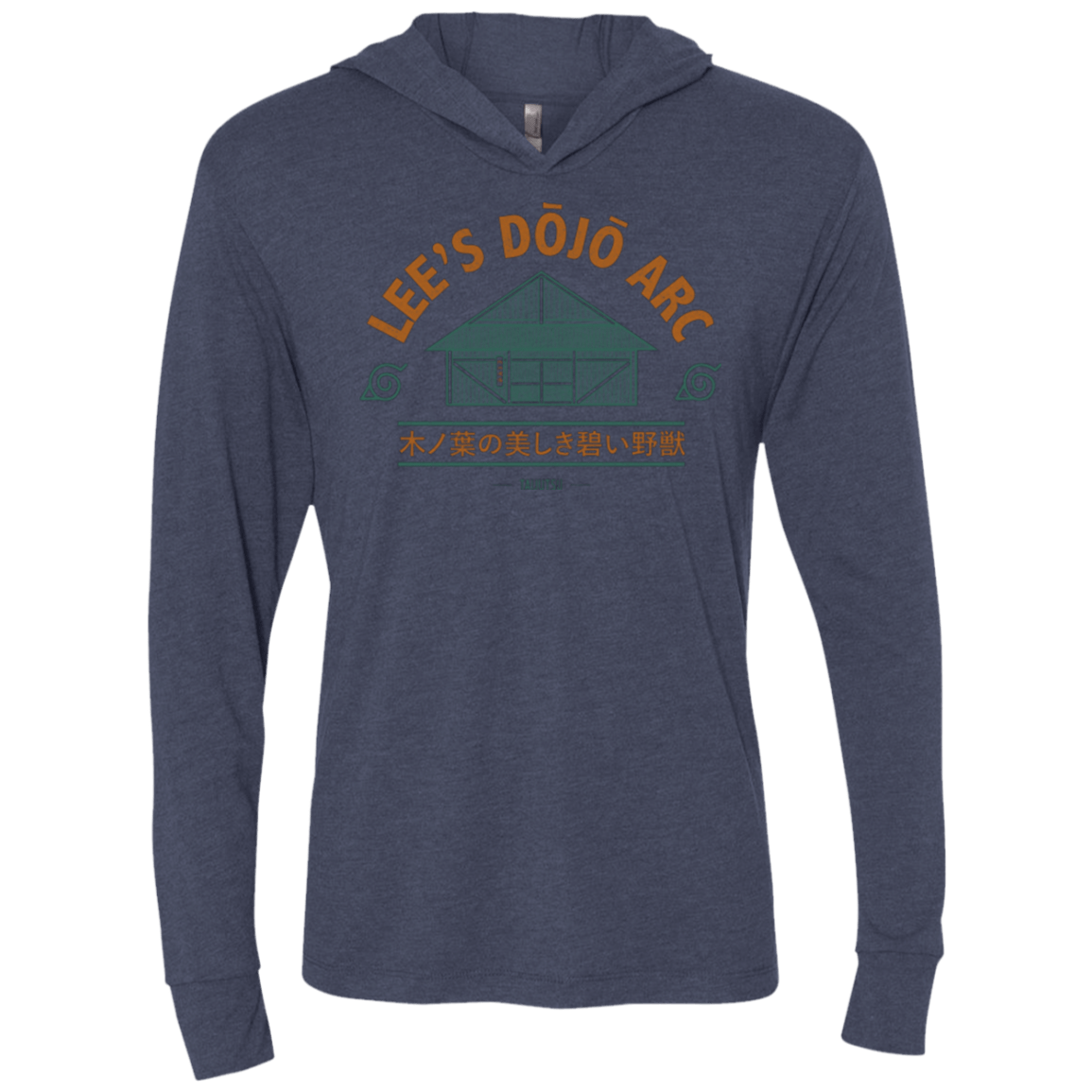 T-Shirts Vintage Navy / X-Small Lee's Dojo Triblend Long Sleeve Hoodie Tee
