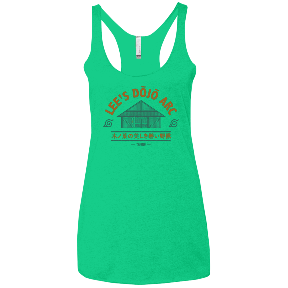 T-Shirts Envy / X-Small Lee's Dojo Women's Triblend Racerback Tank