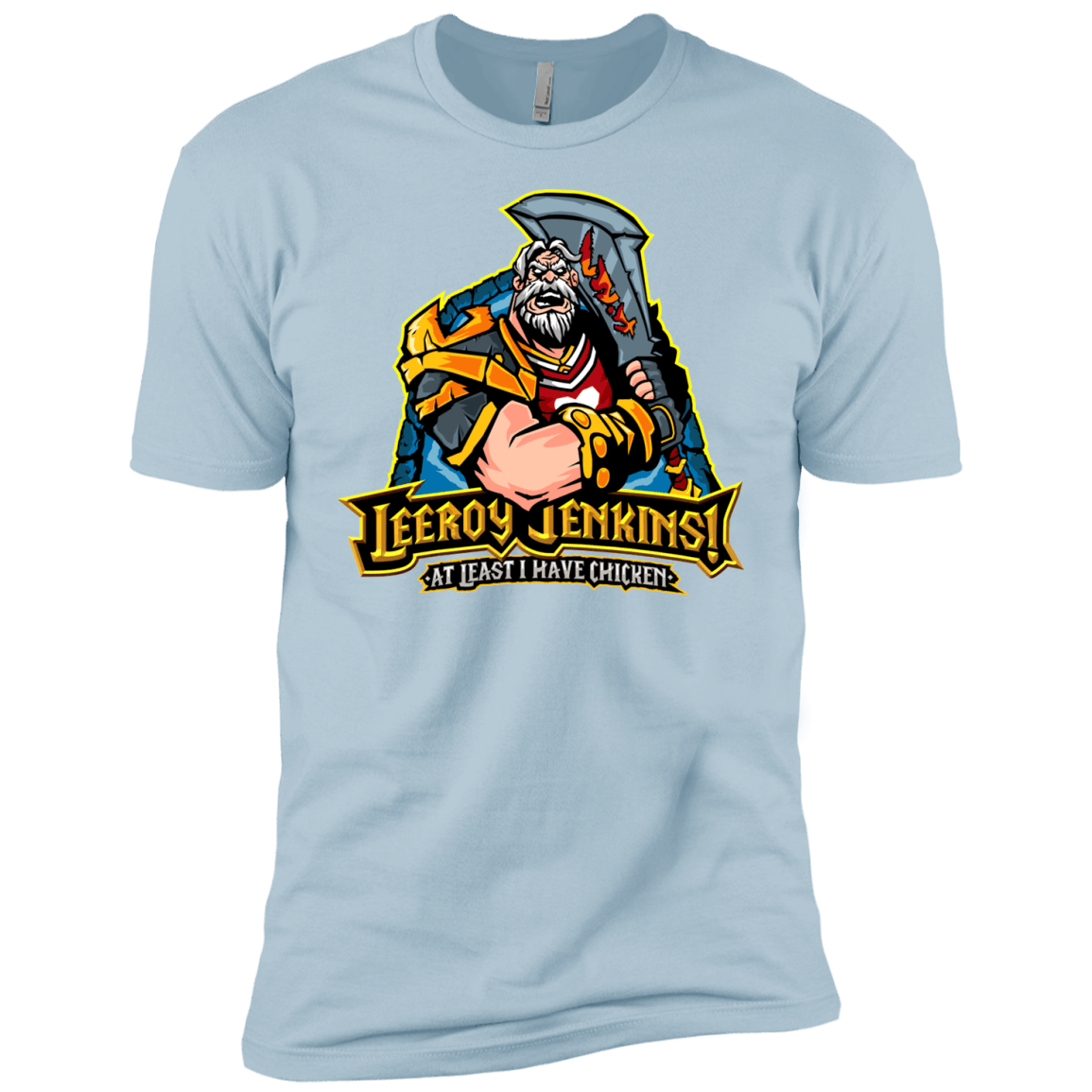 T-Shirts Light Blue / YXS Leeroy Jenkins Boys Premium T-Shirt
