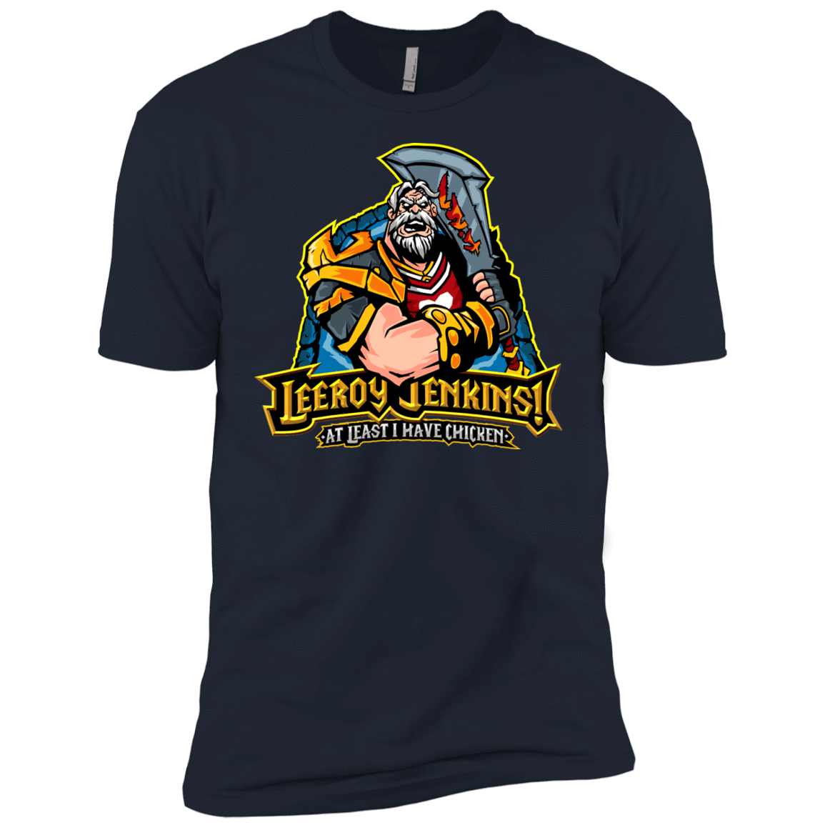 T-Shirts Midnight Navy / YXS Leeroy Jenkins Boys Premium T-Shirt