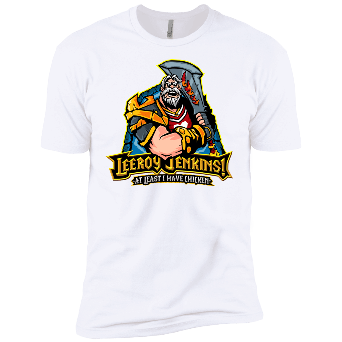 T-Shirts White / YXS Leeroy Jenkins Boys Premium T-Shirt