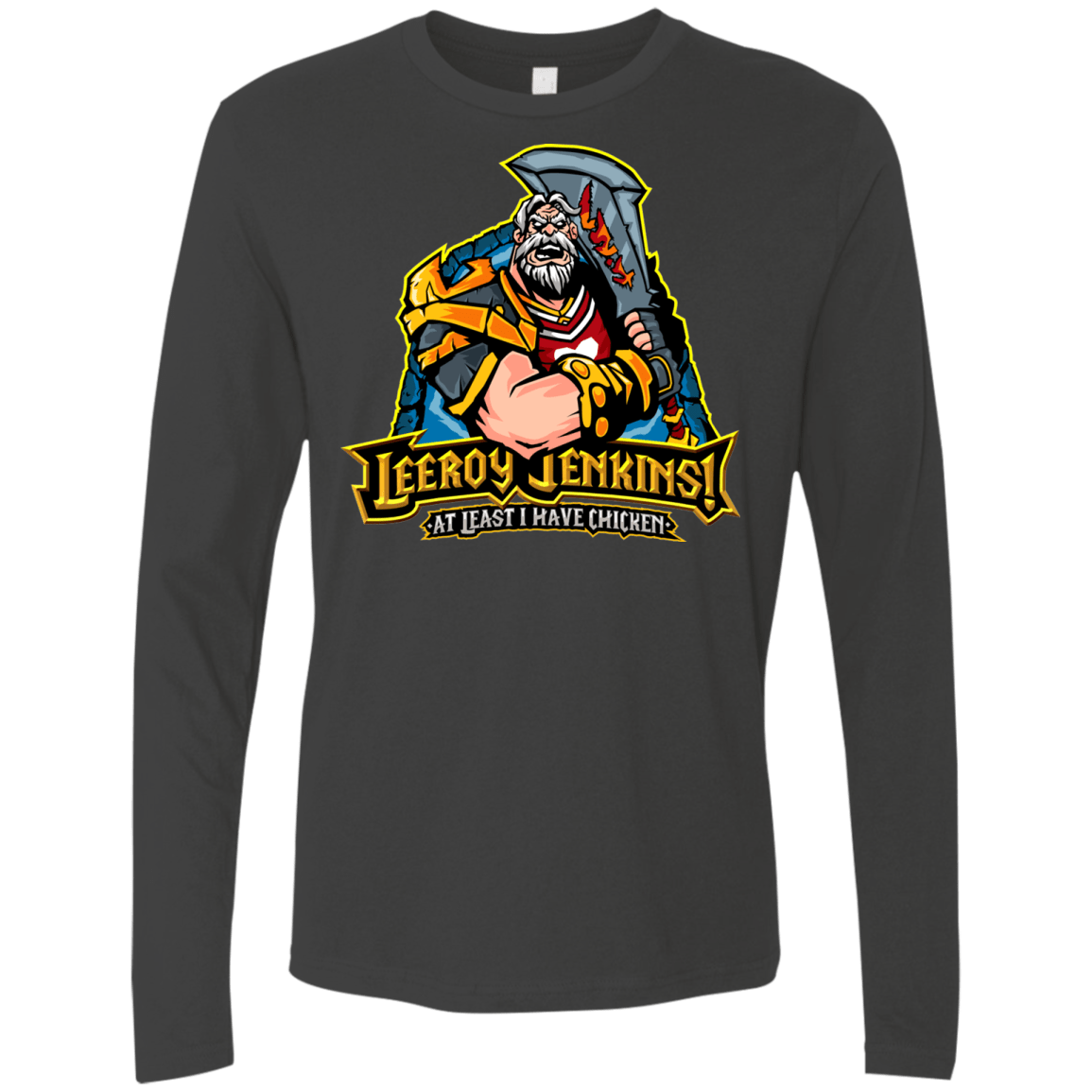 T-Shirts Heavy Metal / Small Leeroy Jenkins Men's Premium Long Sleeve