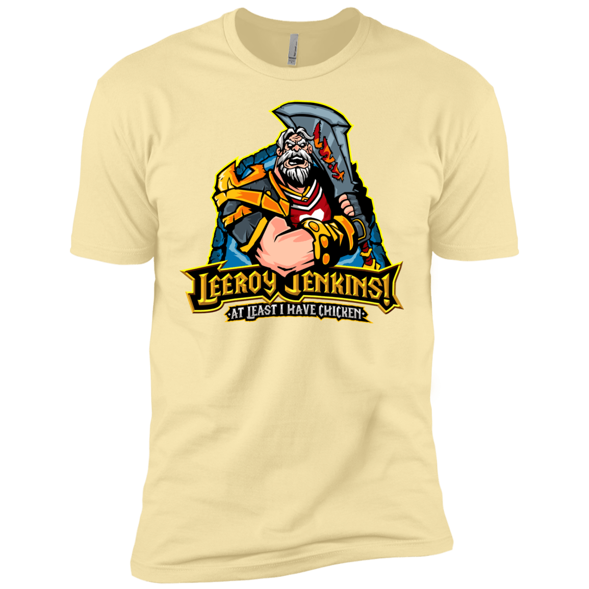 T-Shirts Banana Cream / X-Small Leeroy Jenkins Men's Premium T-Shirt