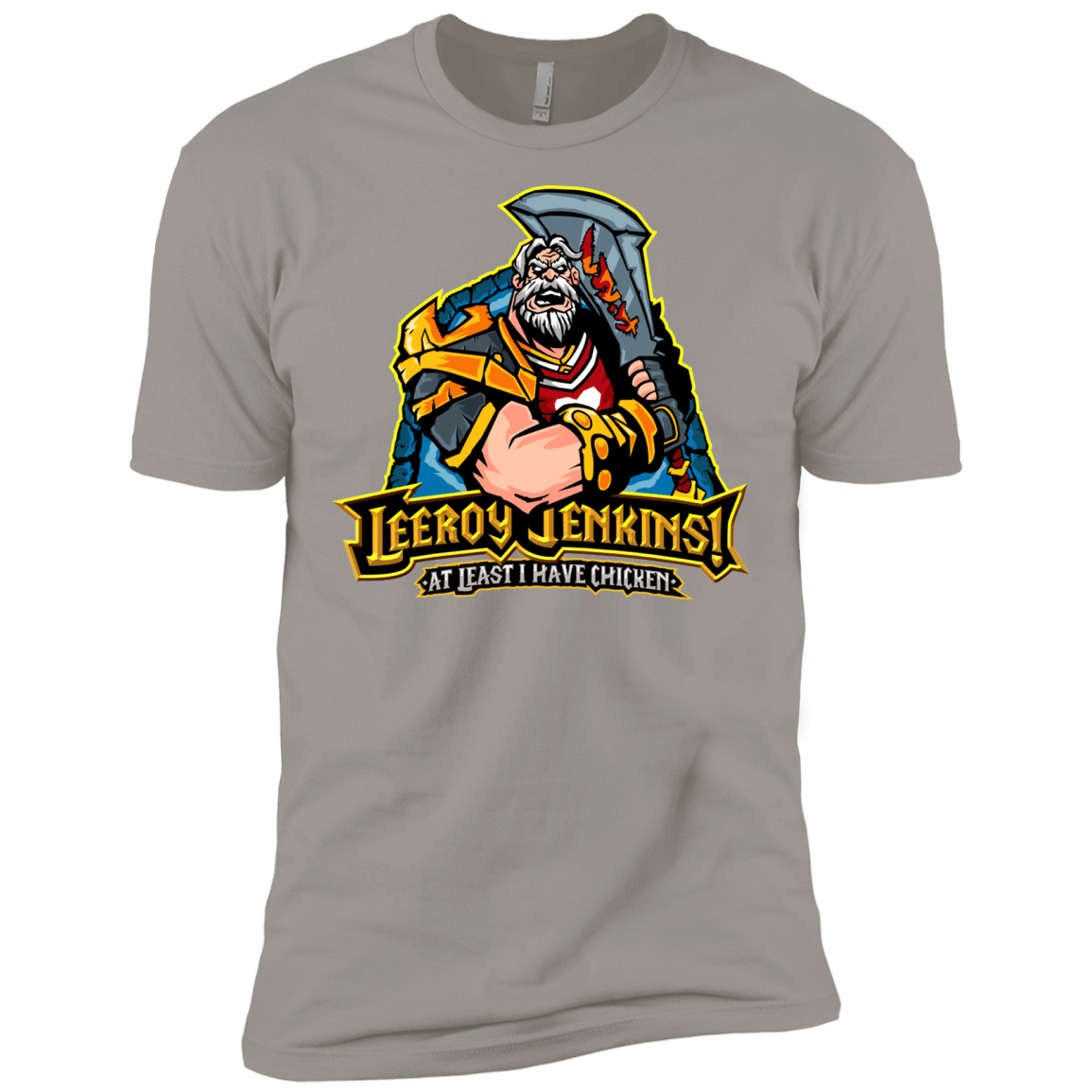 T-Shirts Light Grey / X-Small Leeroy Jenkins Men's Premium T-Shirt