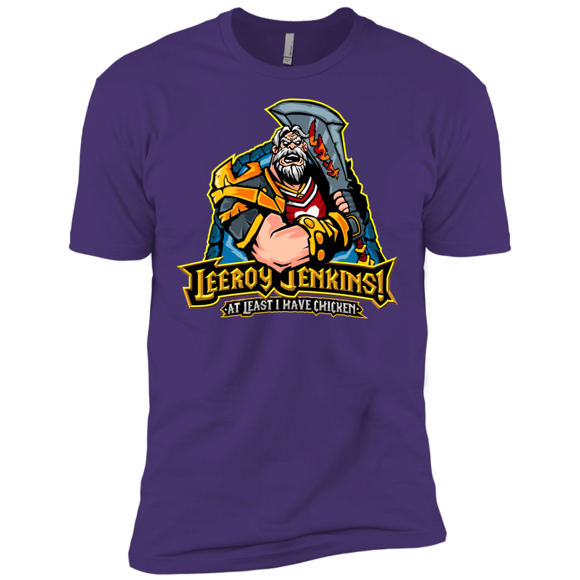 T-Shirts Purple / X-Small Leeroy Jenkins Men's Premium T-Shirt