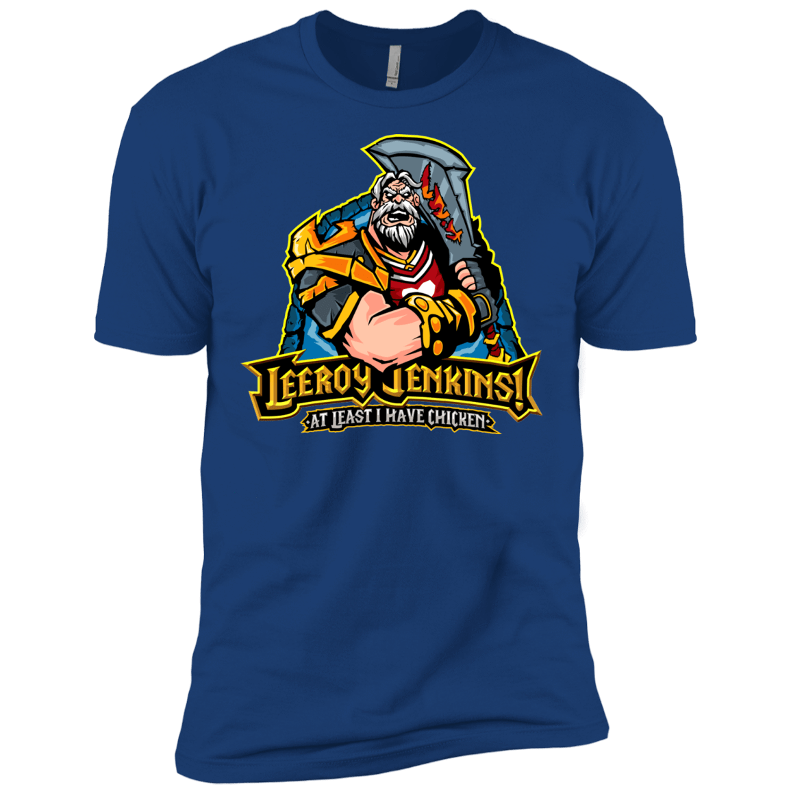 T-Shirts Royal / X-Small Leeroy Jenkins Men's Premium T-Shirt