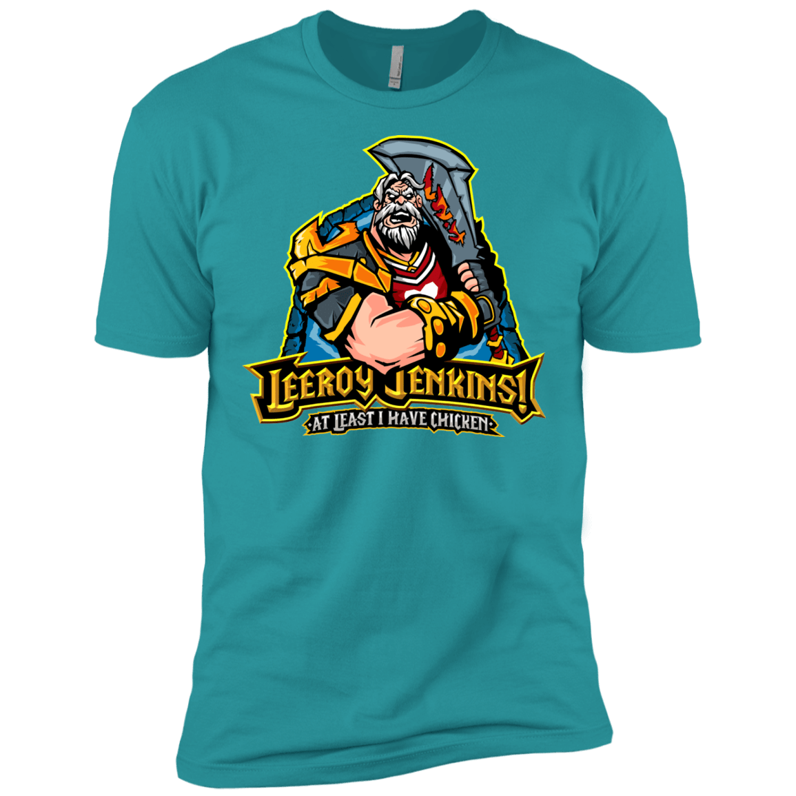 T-Shirts Tahiti Blue / X-Small Leeroy Jenkins Men's Premium T-Shirt