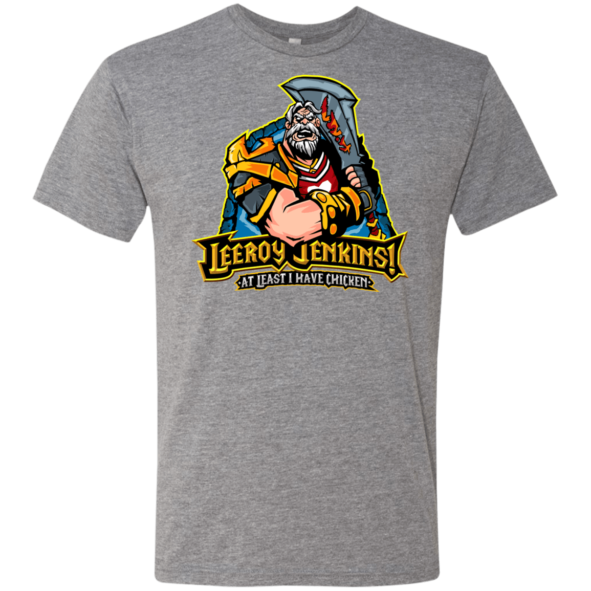 T-Shirts Premium Heather / Small Leeroy Jenkins Men's Triblend T-Shirt