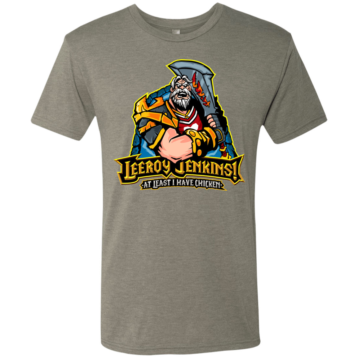 T-Shirts Venetian Grey / Small Leeroy Jenkins Men's Triblend T-Shirt
