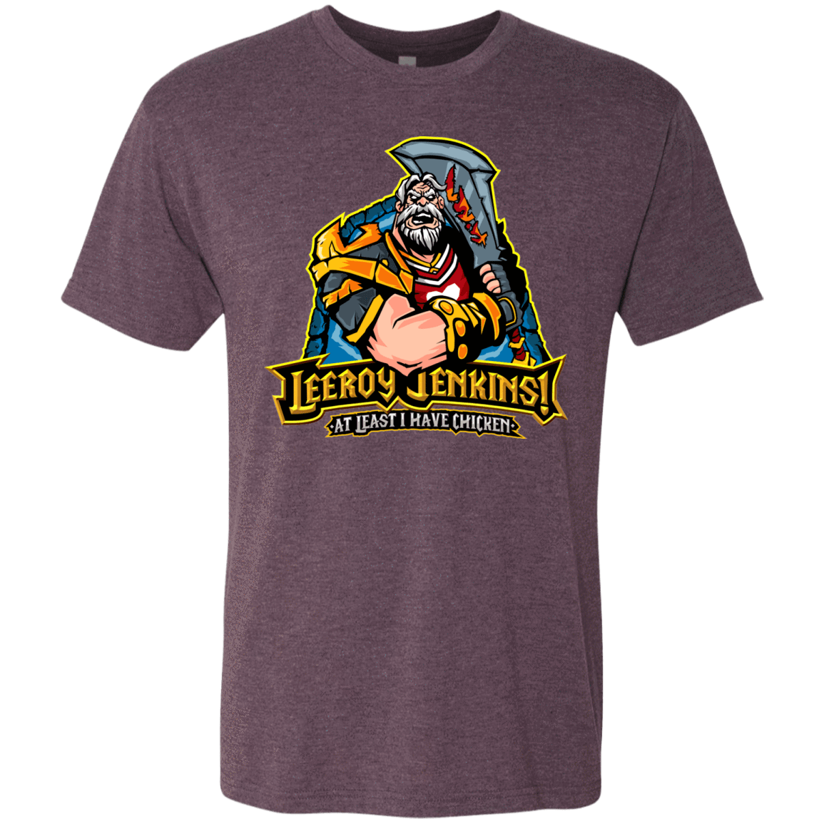 T-Shirts Vintage Purple / Small Leeroy Jenkins Men's Triblend T-Shirt