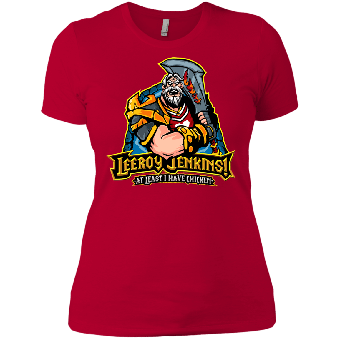 T-Shirts Red / X-Small Leeroy Jenkins Women's Premium T-Shirt