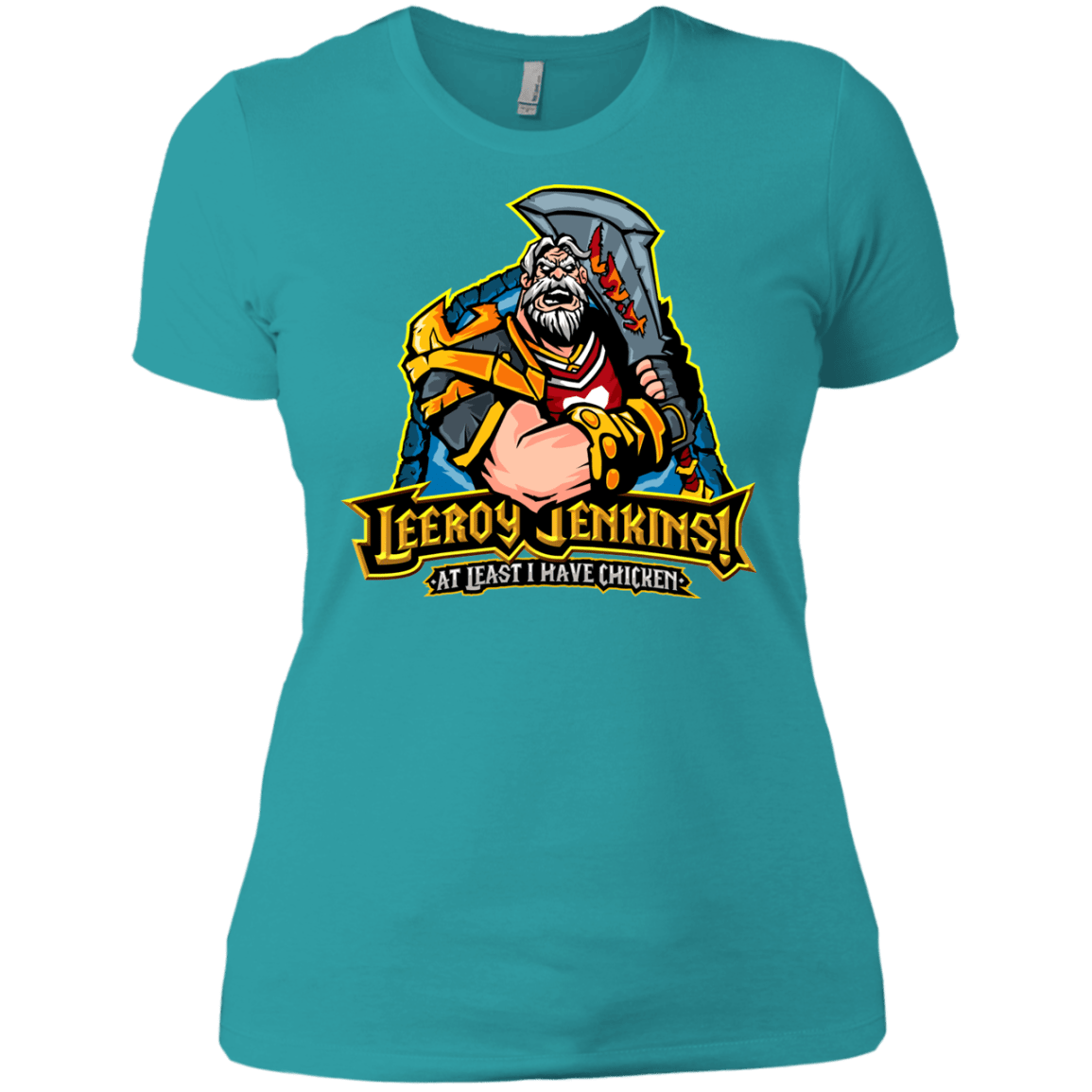 T-Shirts Tahiti Blue / X-Small Leeroy Jenkins Women's Premium T-Shirt