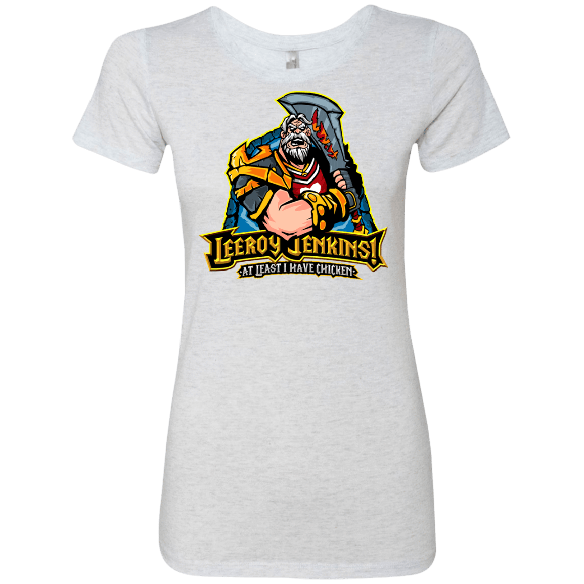 T-Shirts Heather White / Small Leeroy Jenkins Women's Triblend T-Shirt