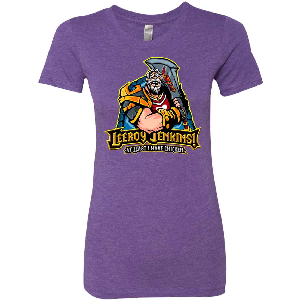 T-Shirts Purple Rush / Small Leeroy Jenkins Women's Triblend T-Shirt
