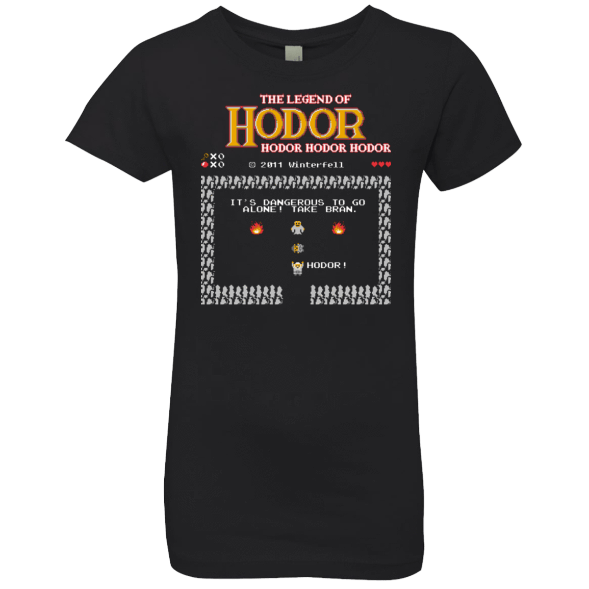 T-Shirts Black / YXS Legend of Hodor Girls Premium T-Shirt