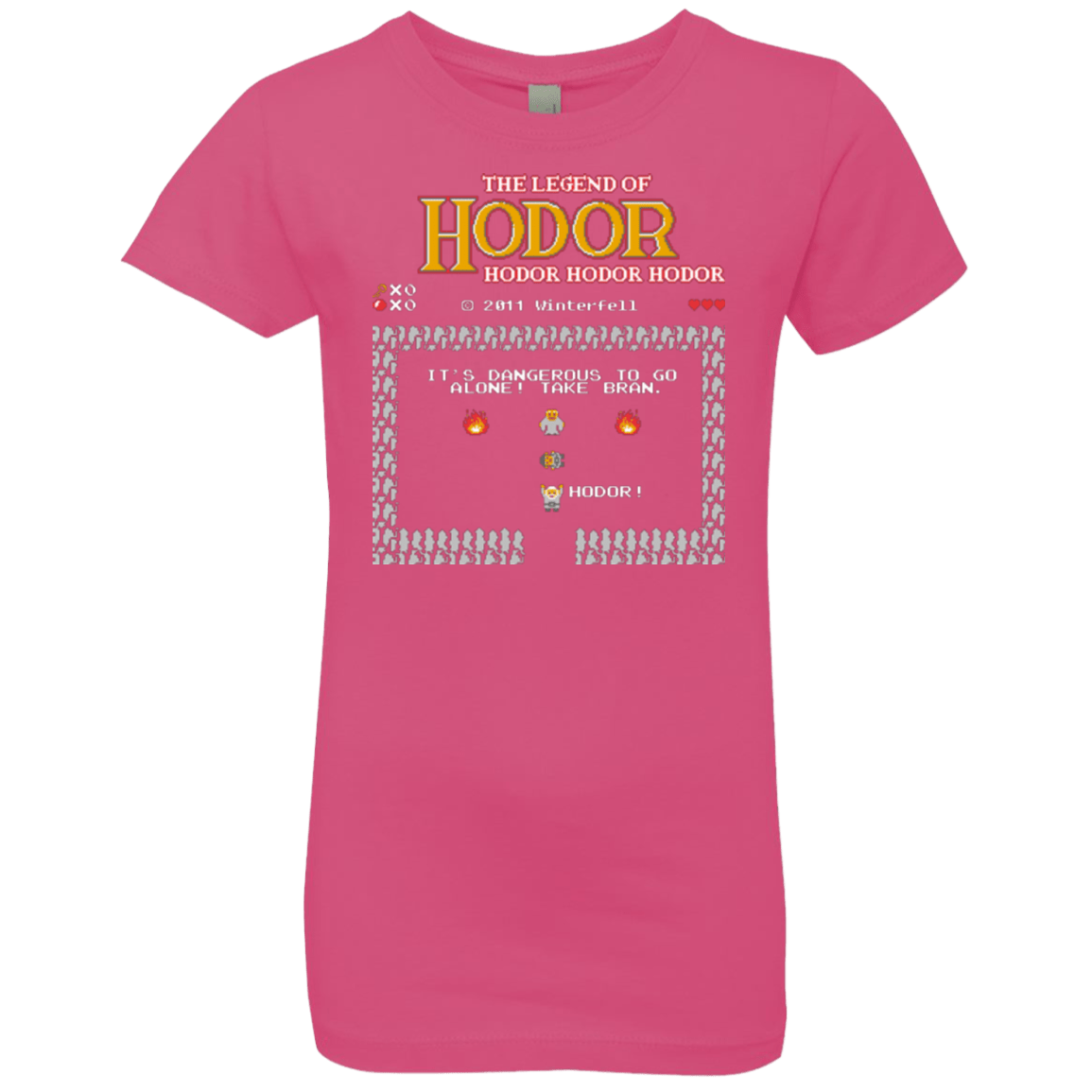 T-Shirts Hot Pink / YXS Legend of Hodor Girls Premium T-Shirt