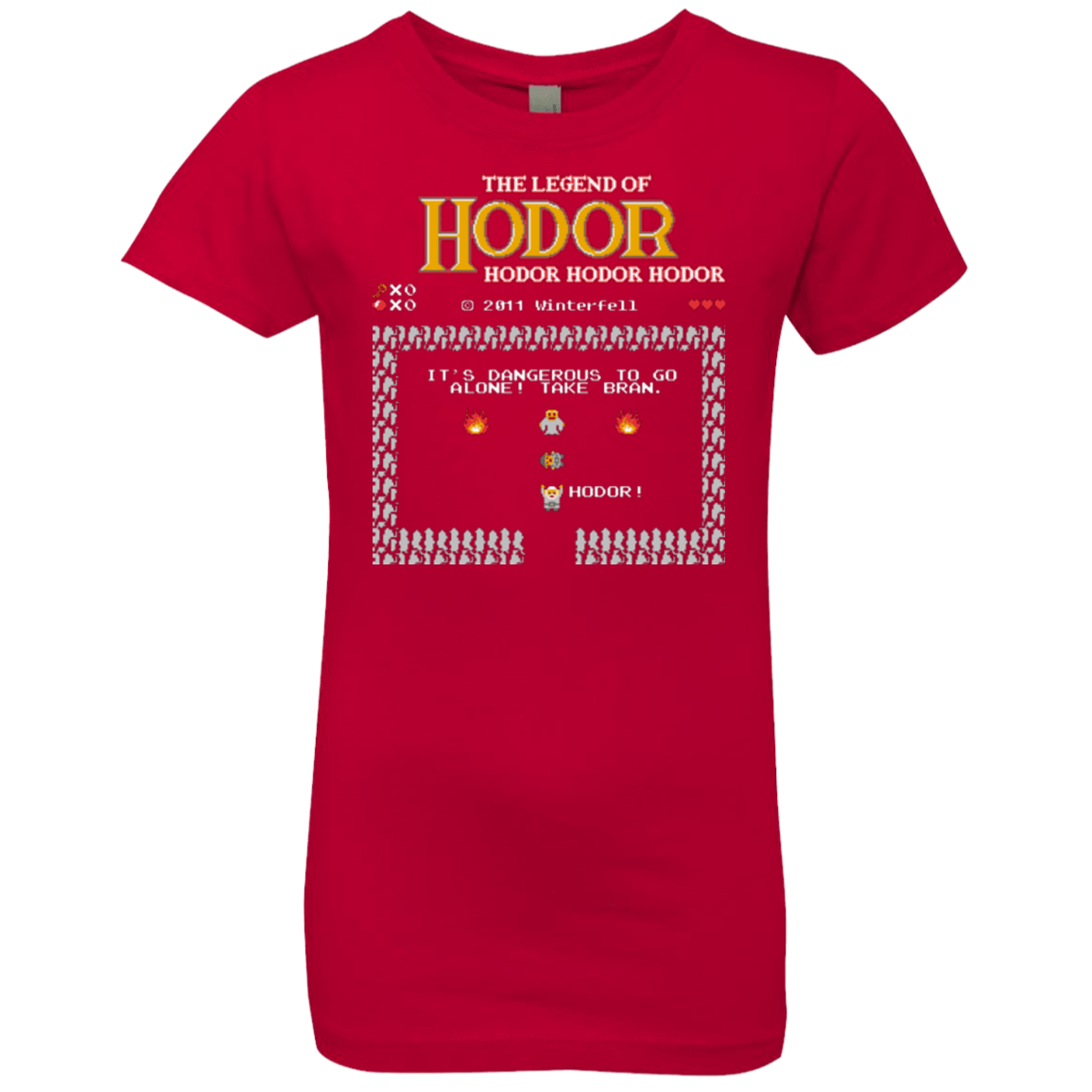 T-Shirts Red / YXS Legend of Hodor Girls Premium T-Shirt