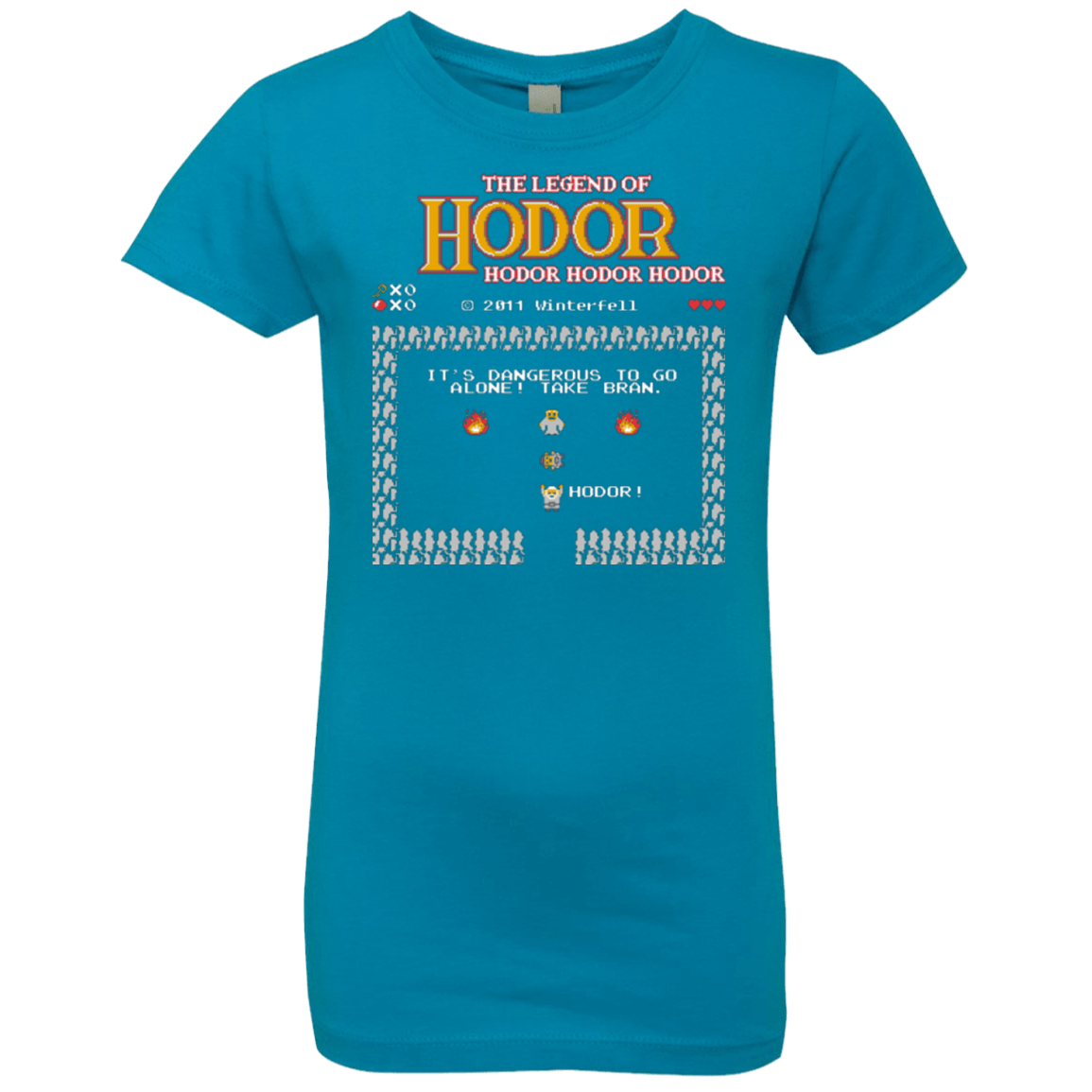 T-Shirts Turquoise / YXS Legend of Hodor Girls Premium T-Shirt