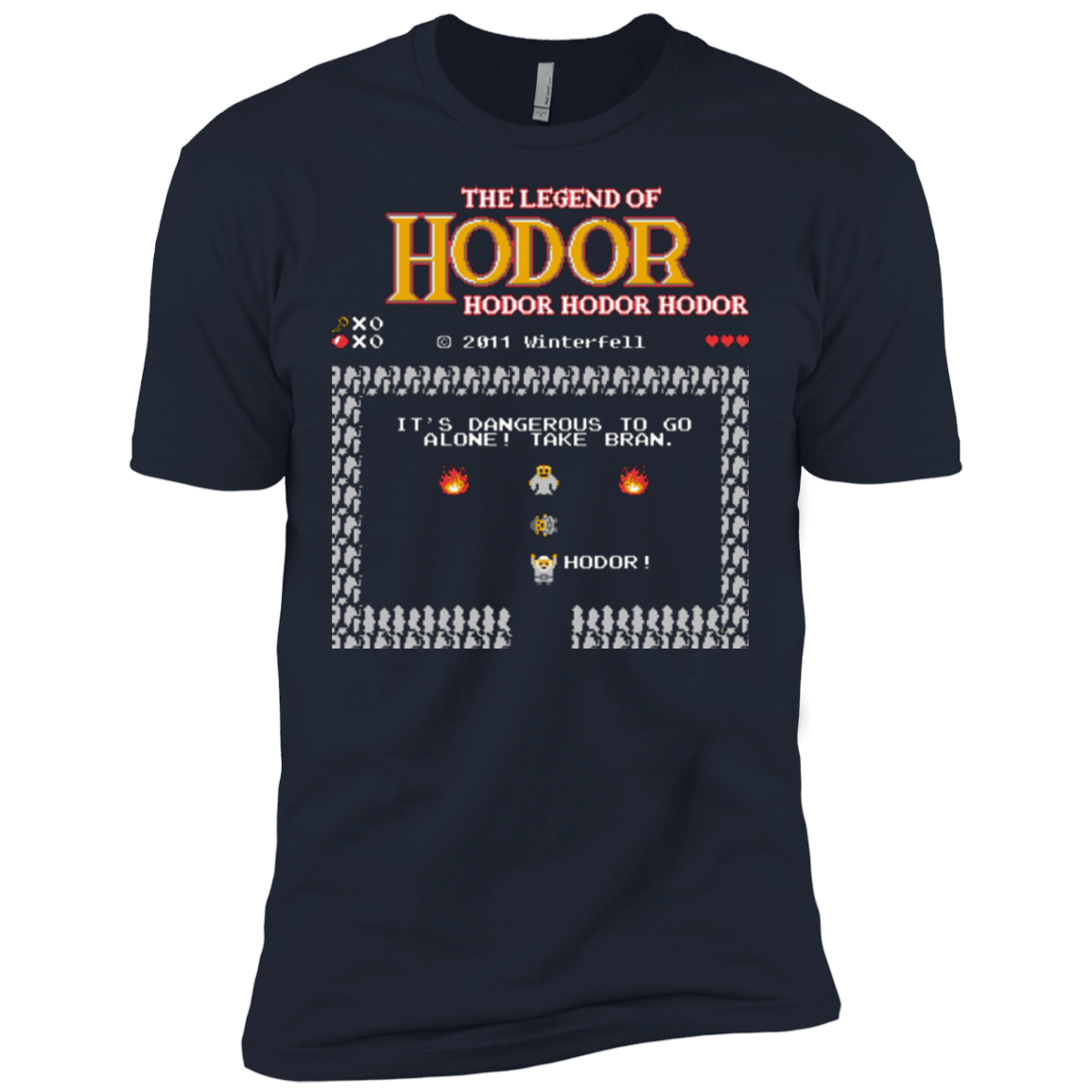 T-Shirts Midnight Navy / X-Small Legend of Hodor Men's Premium T-Shirt
