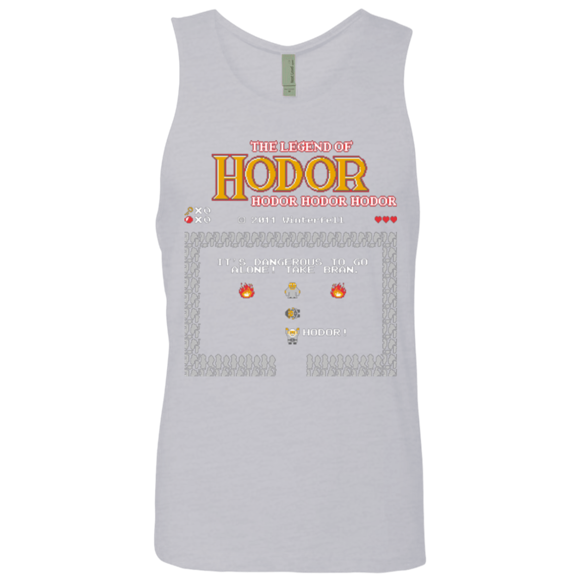 T-Shirts Heather Grey / Small Legend of Hodor Men's Premium Tank Top
