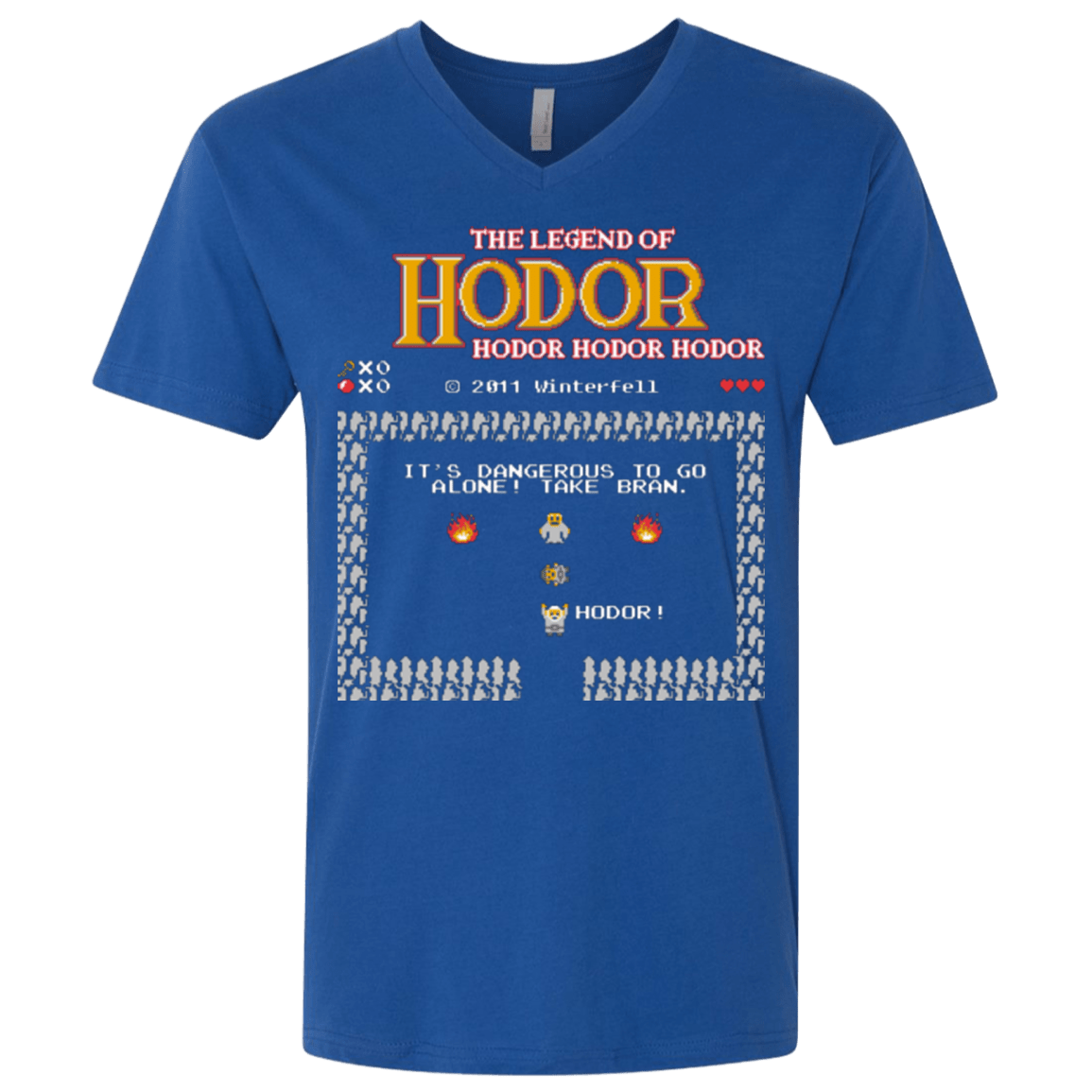 T-Shirts Royal / X-Small Legend of Hodor Men's Premium V-Neck