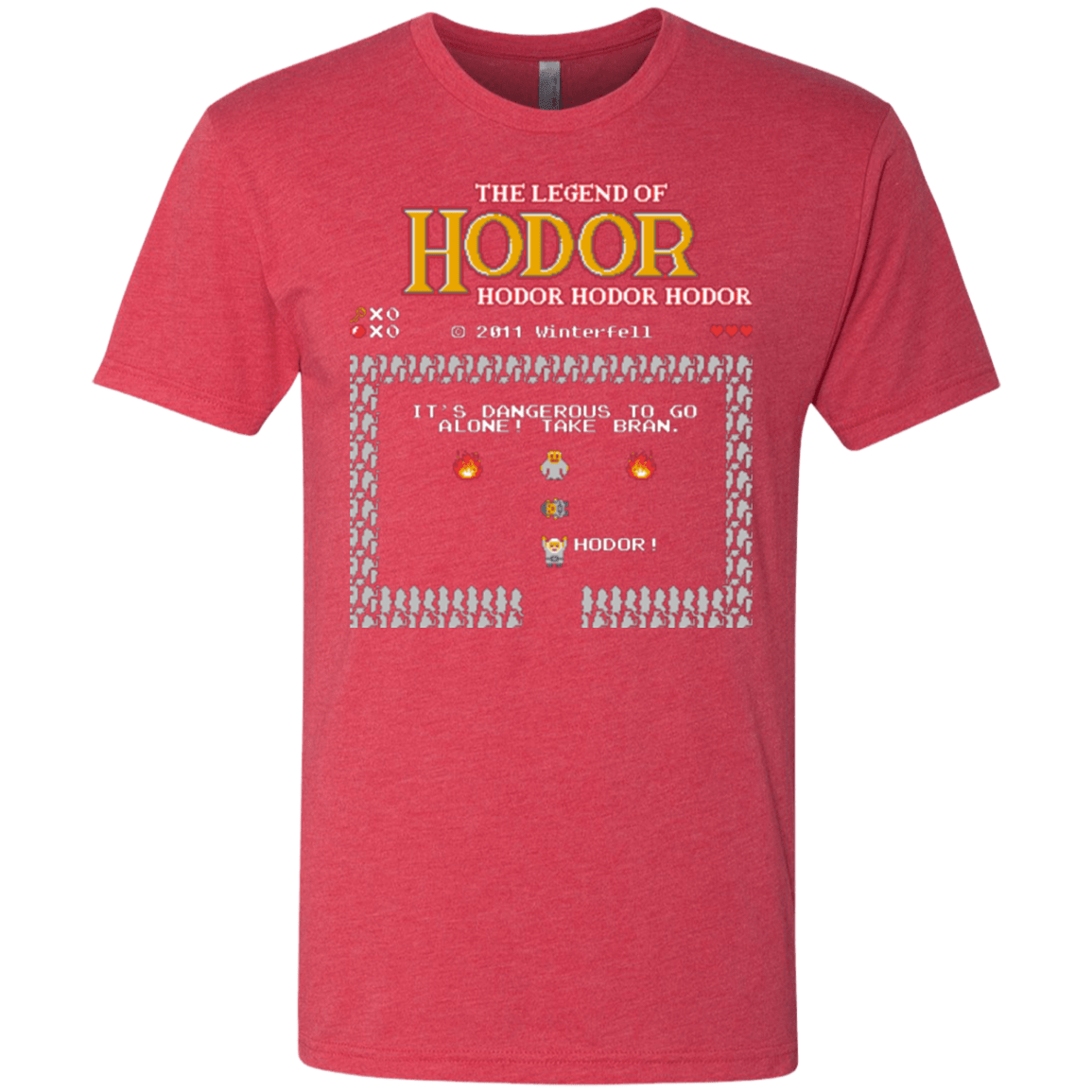 T-Shirts Vintage Red / Small Legend of Hodor Men's Triblend T-Shirt