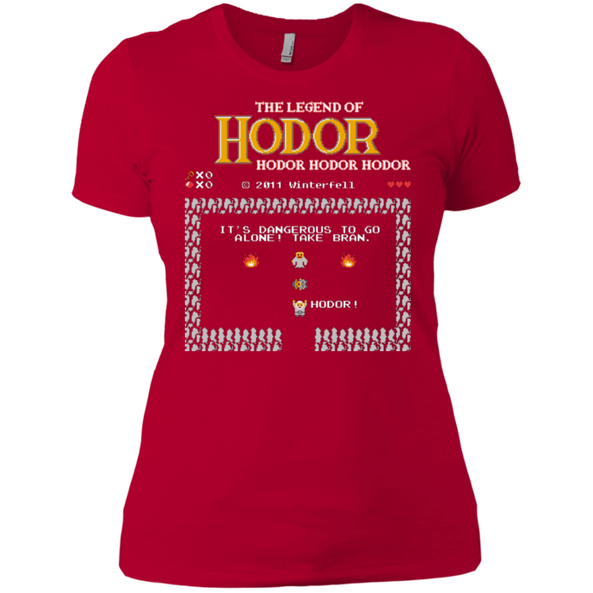 T-Shirts Red / X-Small Legend of Hodor Women's Premium T-Shirt