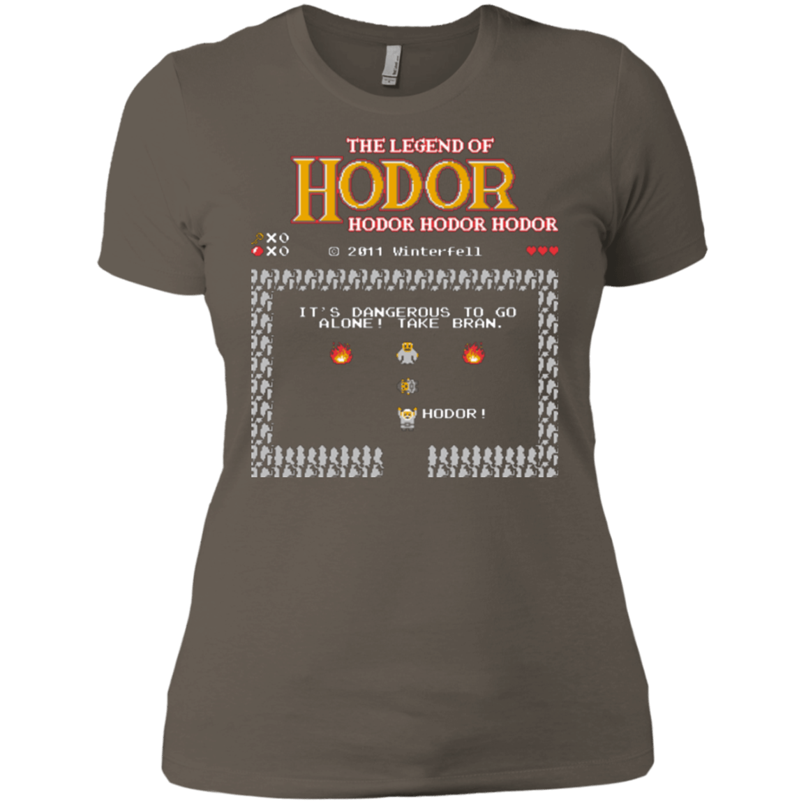 T-Shirts Warm Grey / X-Small Legend of Hodor Women's Premium T-Shirt