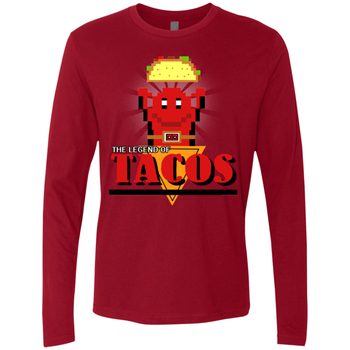 T-Shirts Cardinal / Small Legend of Tacos Men's Premium Long Sleeve