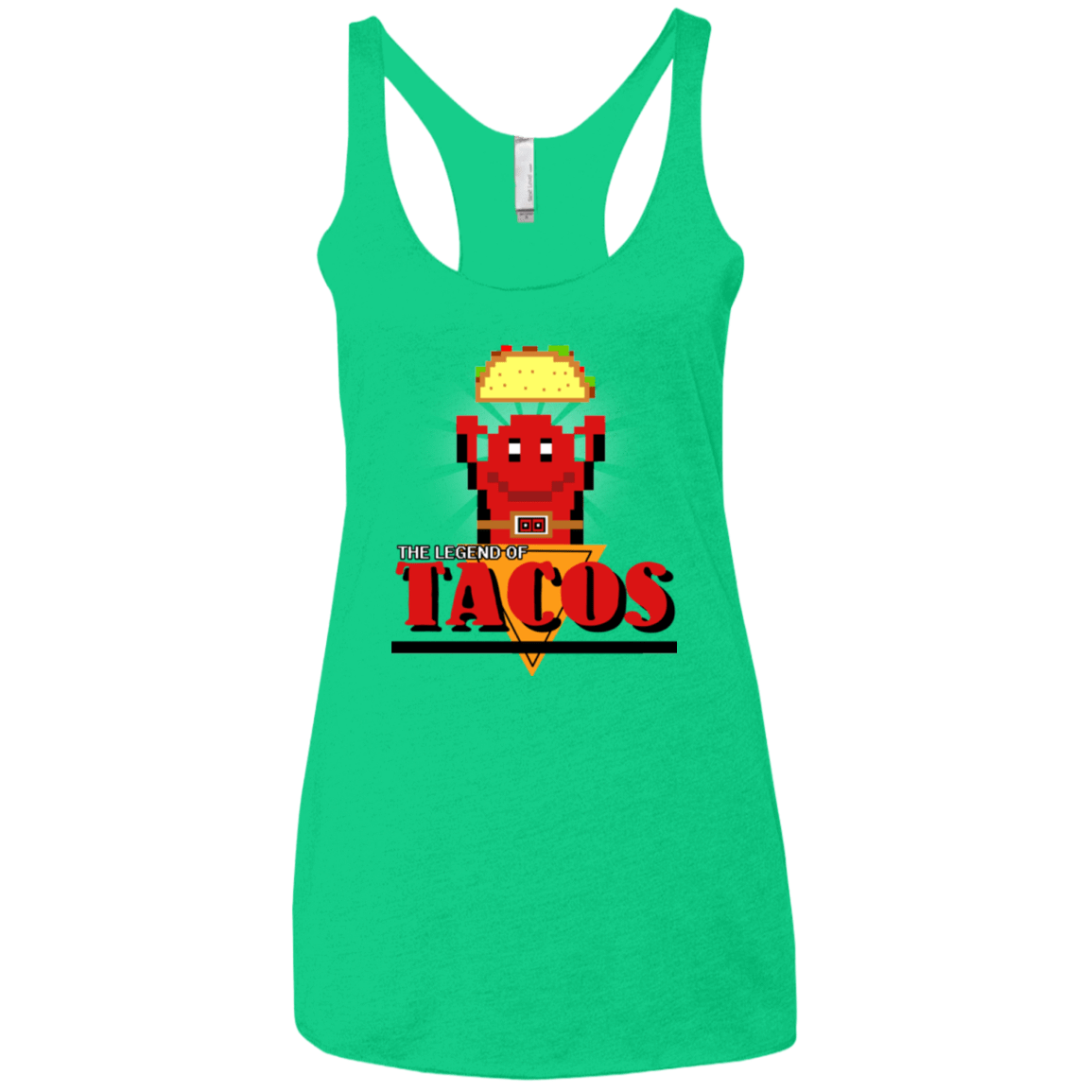 T-Shirts Envy / X-Small Legend of Tacos Women's Triblend Racerback Tank