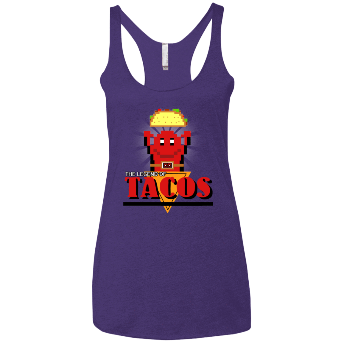 T-Shirts Purple / X-Small Legend of Tacos Women's Triblend Racerback Tank