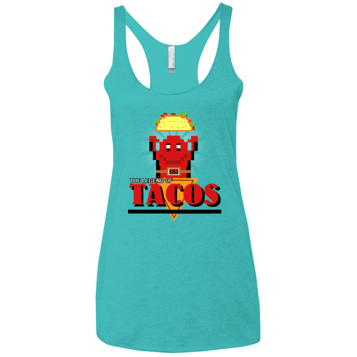 T-Shirts Tahiti Blue / X-Small Legend of Tacos Women's Triblend Racerback Tank