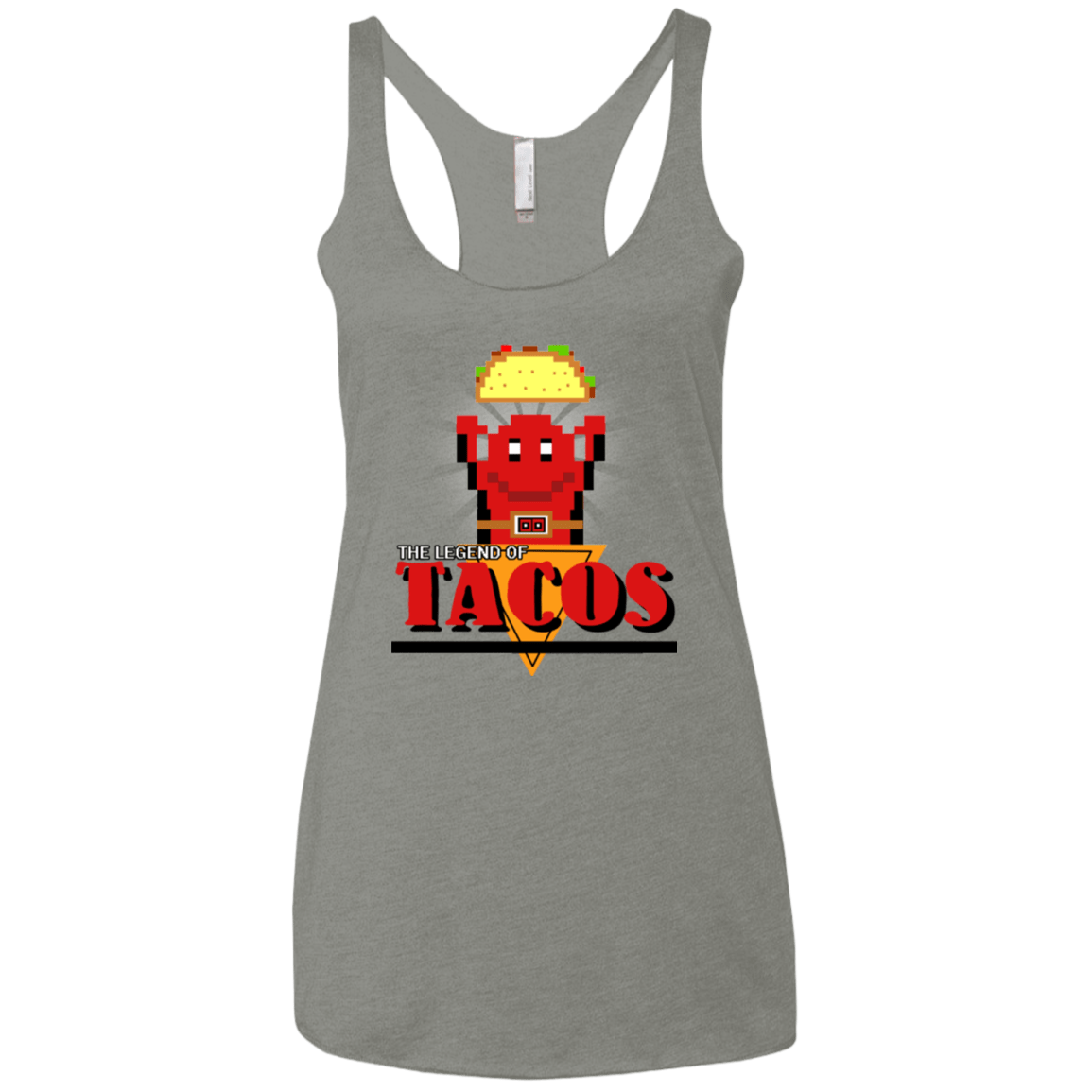 T-Shirts Venetian Grey / X-Small Legend of Tacos Women's Triblend Racerback Tank