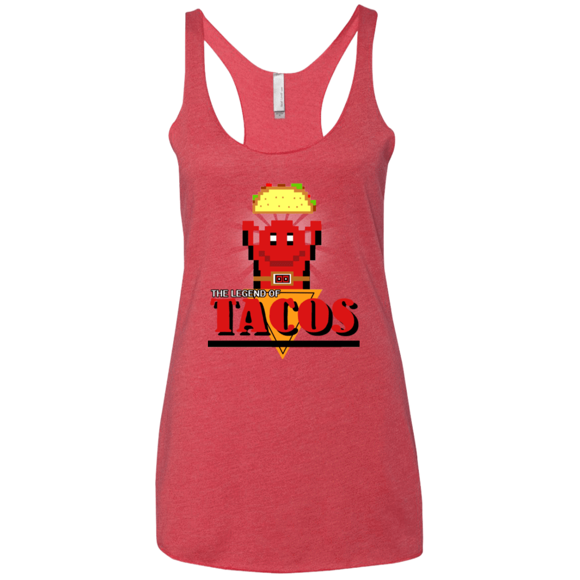 T-Shirts Vintage Red / X-Small Legend of Tacos Women's Triblend Racerback Tank