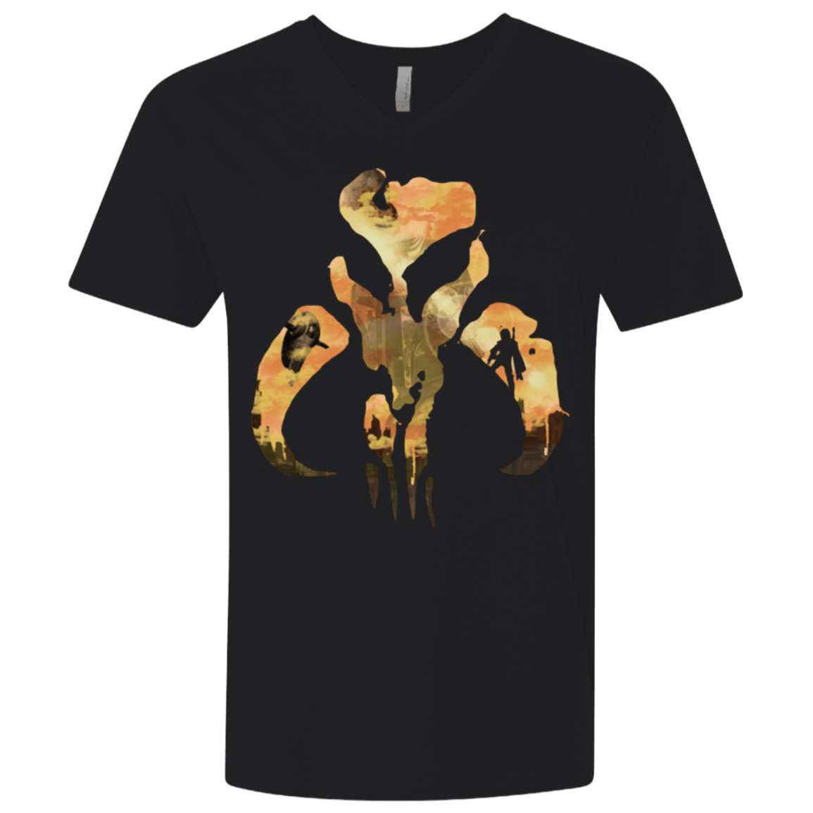 T-Shirts Black / X-Small Legend of The Bounty Hunter Men's Premium V-Neck