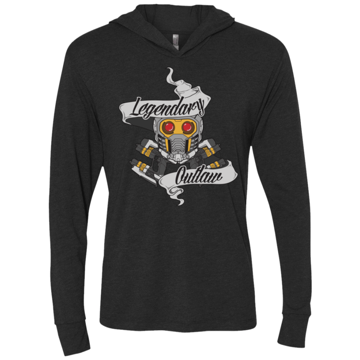 T-Shirts Vintage Black / X-Small Legendary Outlaw Triblend Long Sleeve Hoodie Tee