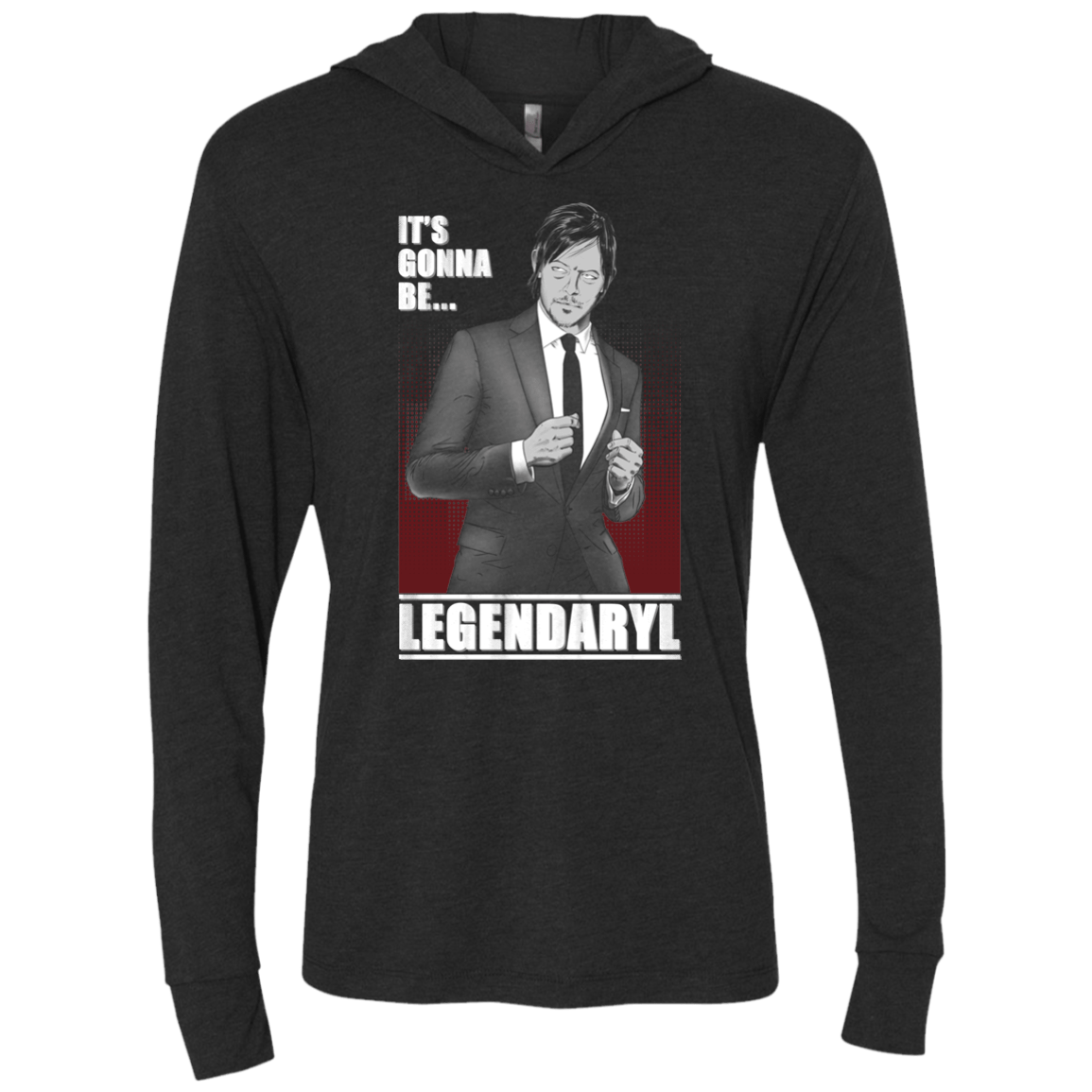 T-Shirts Vintage Black / X-Small Legendaryl Triblend Long Sleeve Hoodie Tee